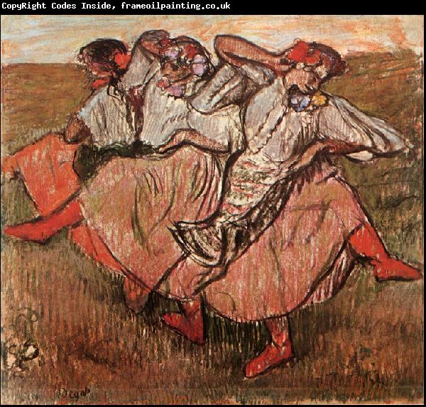 Edgar Degas Three Russian Dancers